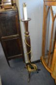 Wooden Standard Lamp Base