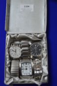 Three Gents Wristwatches by Slazenger, Loaded, and Next