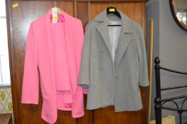 New Boohoo Pink Trouser Suit Size: 16, and a Wool & Cashmere Ladies Coat