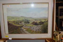 Print of Farmland in Ribblesdale