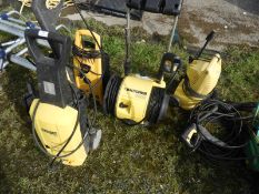 *Four Karcher and JCB Pressure Washers (Condition Unknown)