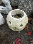 *Hand Carved Spherical Water Feature