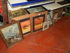 *Eight Assorted Painting and Prints