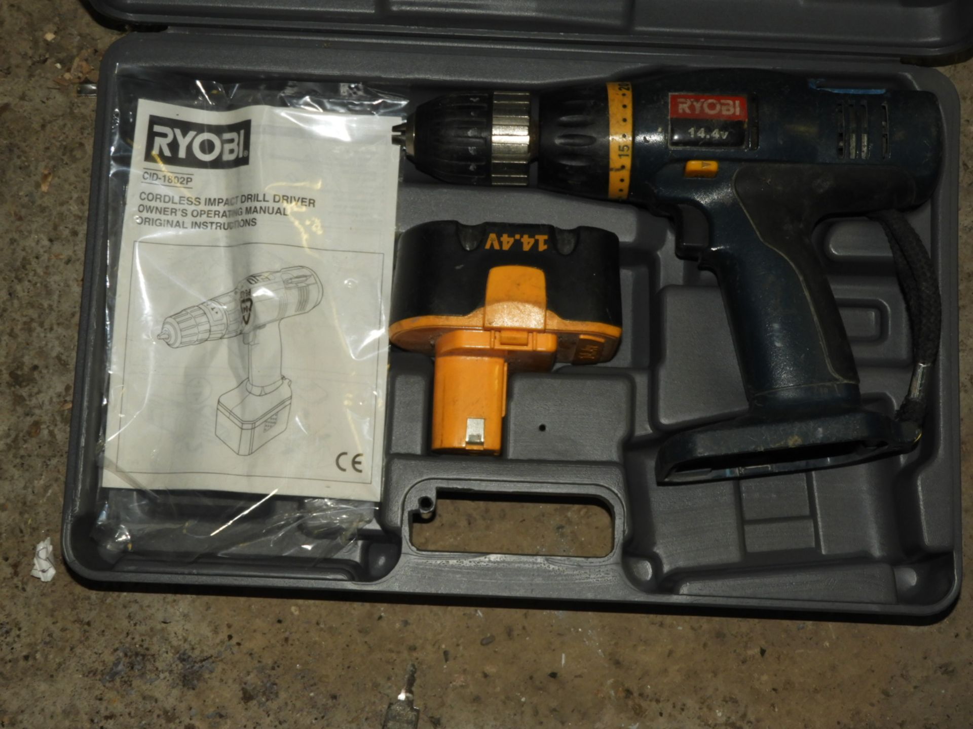 *Ryobi Cordless Drill with Battery (No Charger)