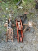 *Two Trolley Jacks and Two Axel Stands