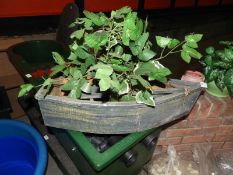 *Decorative Wooden Planter in the form of a Boat