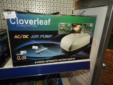 *Cloverleaf CL20 8-Hour Automatic Battery Back Up Air Pump