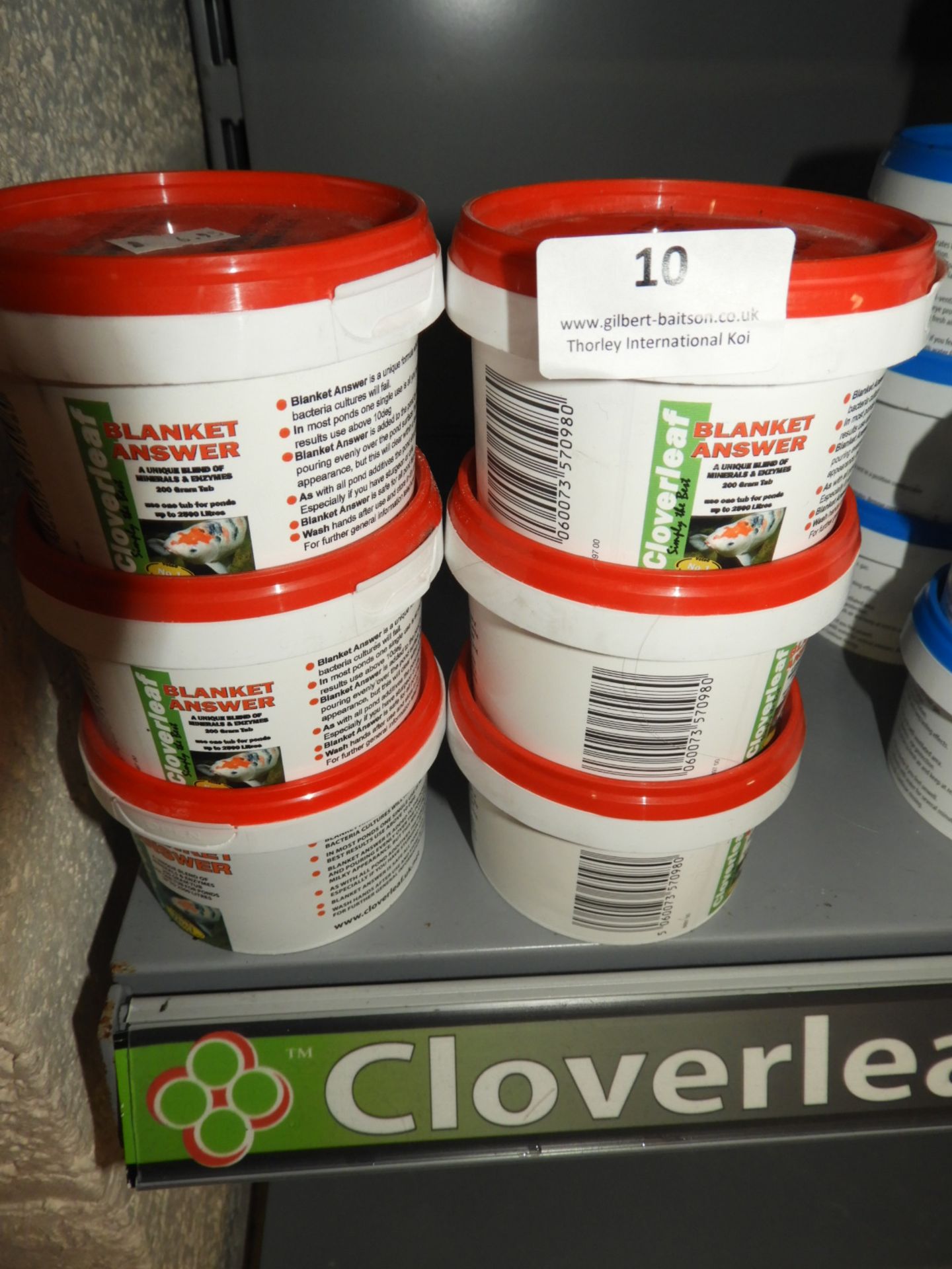 Six Containers of Cloverleaf Blanket Answer (to treat up to 2500L)