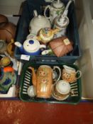 *Assorted Decorative Teapots and an Oriental Tea Set