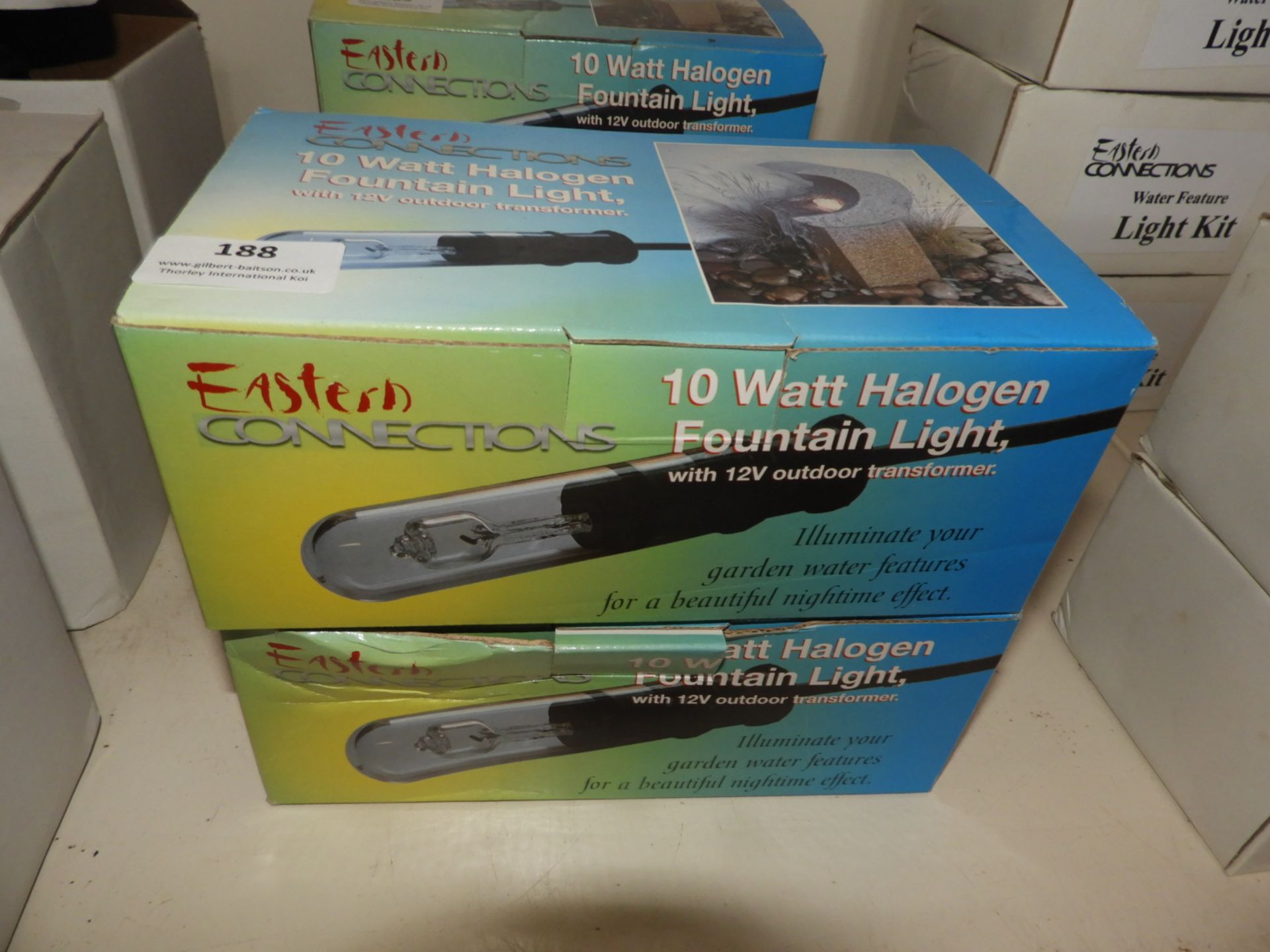 *Two Eastern Connection 10w Halogen Fountain Lights