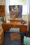 Vintage Mirror Backed Dressing Table