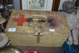 Vintage Metal First Aid Box and Contents