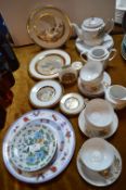 Oriental Pottery, Plates, Tea Set etc