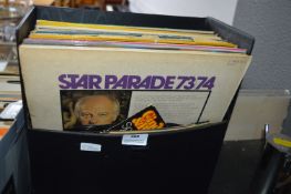 Record Case Containing 12" LP's - Mixed Oldies