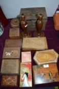 Decorative Boxes, Candlesticks etc