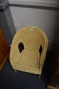 Childs Wicker Conservatory Style Chair
