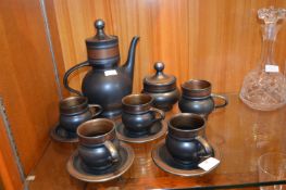 Vintage Purbeck Pottery Coffee Set
