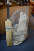 Vintage Cricket Gear including Bat, Pads etc