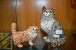 Two Beswick Cats - 1 Minor Fault