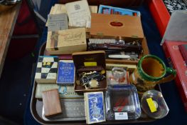 Tray Lot of Collectables including Playing Cards p