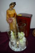 Eastern Doll, Drum & Floral Glass Set