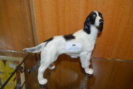 Pottery Figure of a Spaniel