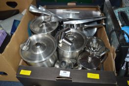 Stainless Steel Cookware, Pans, Teapots etc