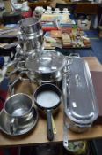 Stainless Steel Cookware including Fish Kettle etc