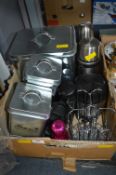 Kitchen Storage Containers, Flasks etc