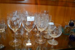 Assorted Wine and Brandy Glasses