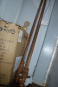 Two Pine Curtain Poles & Rings