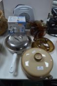 Pyrex Glass Pans, Retro Casserole Dish, Kettle etc