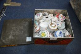 Vintage Biscuit Tin Containing Trinket Boxes