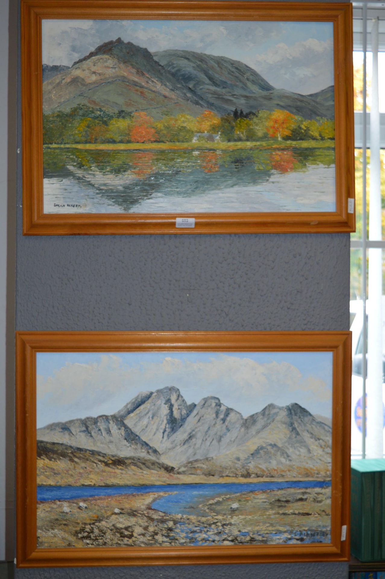 Two Oil On Boards by Sheila Webster - Highland Lan