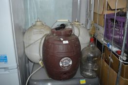 Three Home Brew Pressure Barrels & Demijohn