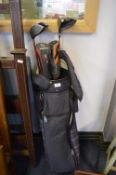 Golf Bag and Four Clubs by Wilson, Staff, Hippo et