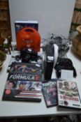 Star Wars & Formula 1 Books, Wii Controller etc