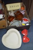 Kitchenware including Bread Bins, Glass & China et