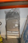 *Metal Folding Chair with Padded Cushion Seat