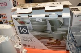 *Mikasa Grey 16pc Dinnerware Set