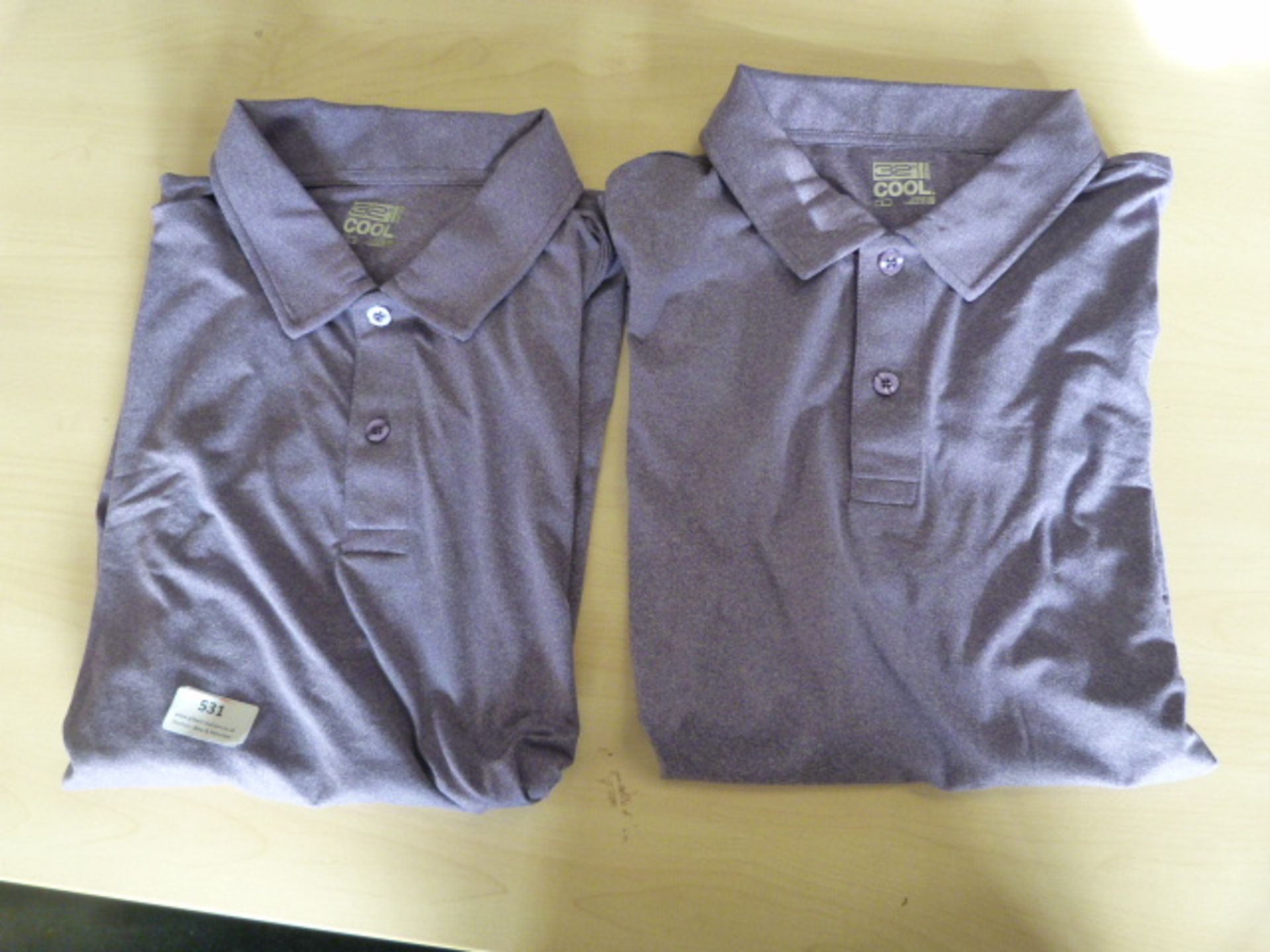 *32° Cool Size: L Purple Short Sleeve Polo Shirt 2