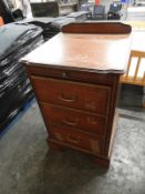 Chest of Three Drawers in Medium Cherry Finish