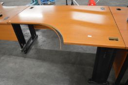 Right Hand Curved Office Desk (AF) - 160cm x 74cm