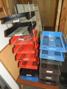 Assorted Filing Trays and a Reception Table