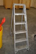 Set of Five Tread Aluminium Step Ladder