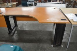 Right Hand Curved Office Desk