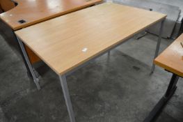 Metal Legged Table - 120cm x 80cm x 73cm