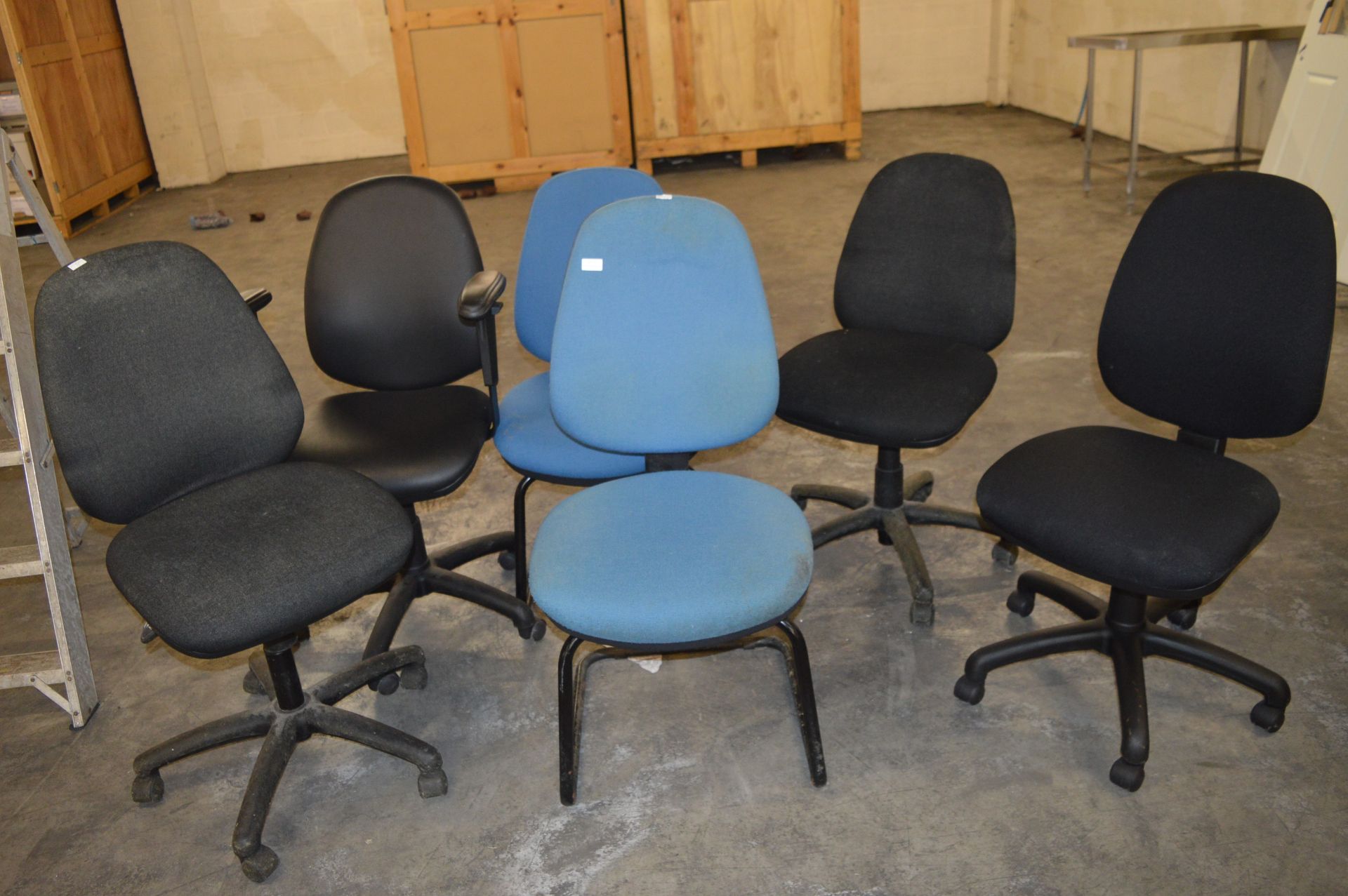 Six Assorted Office Chairs