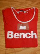 *Bench Red Crew-Neck Top Size: 8