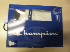 *Champion White Round Neck Tops Size: L 2pk